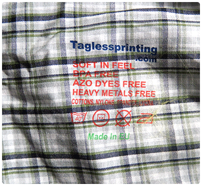 Direct on garment pad printing of Boxer shorts