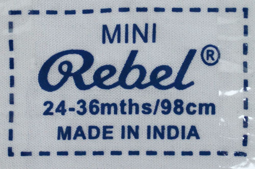 Direct on garment pad printing for tagless labels