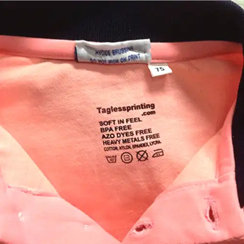 Tagless Printings On Fabrics